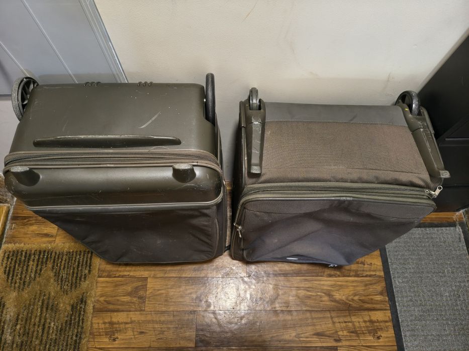 Dwie duże walizki Samsonite walizka duża materiałowa