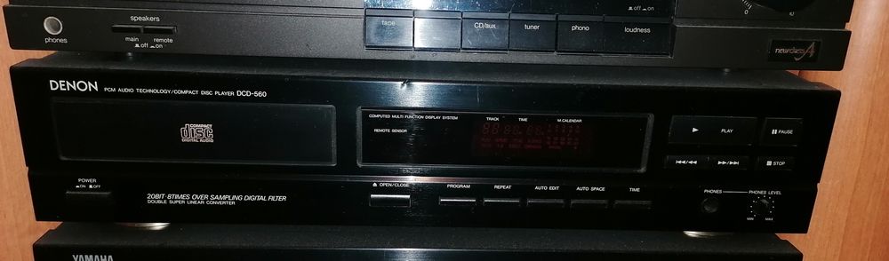 Sprzęt grający techniks, denon, Yamacha.