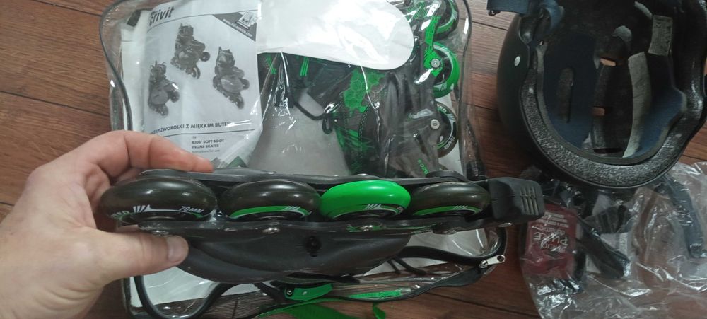 rolki 29-33 + kask jak nowe