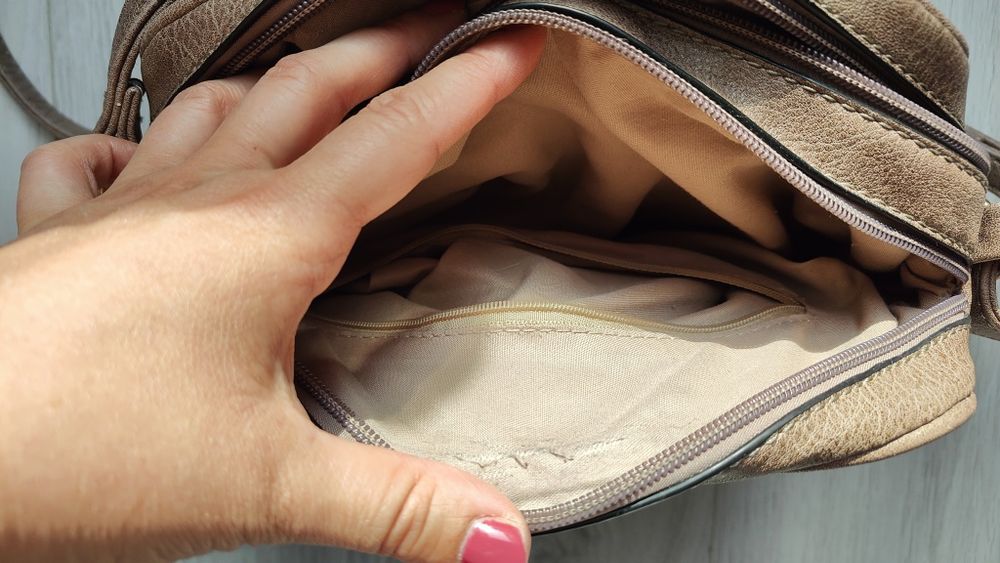 Torebka mała jasny brąz