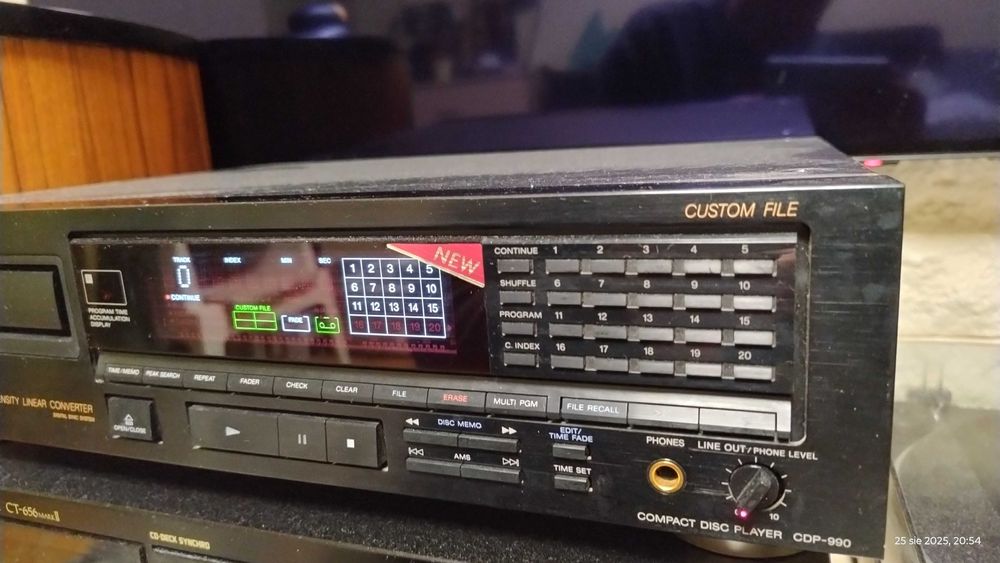 SONY CDP-990 topowy odtwarzacz CD PILOT !