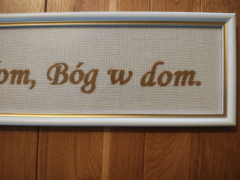Haft oprawiony w ramkę