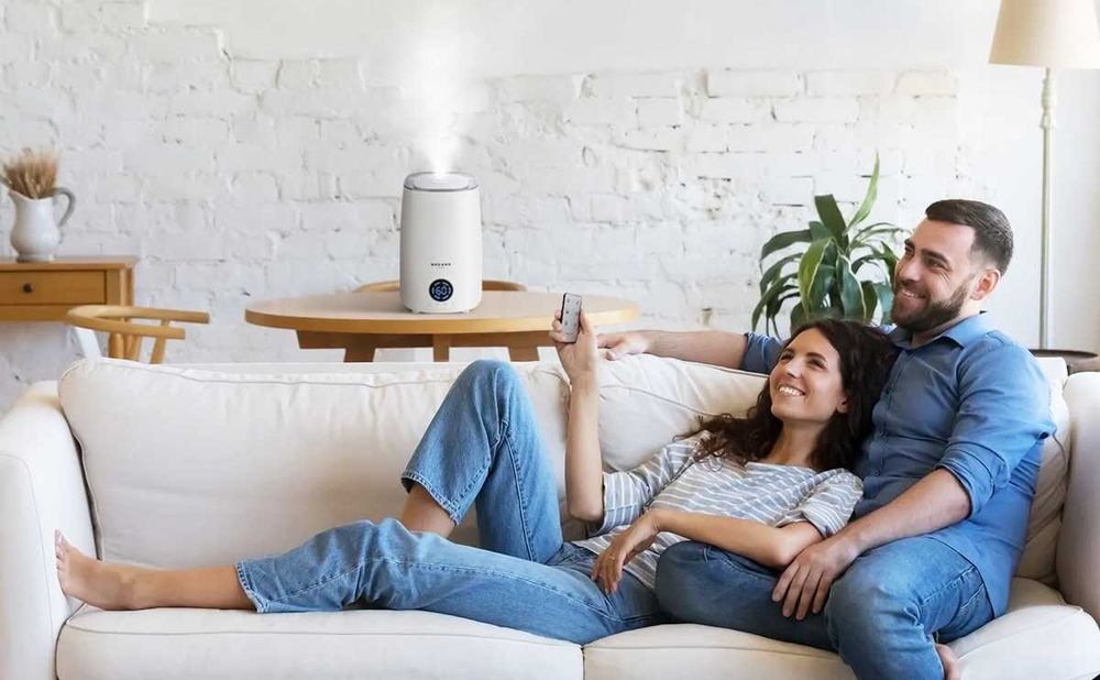 CICHY Nawilżacz powietrza 3w1 higrometr aromaterapia dyfuzor jonizator