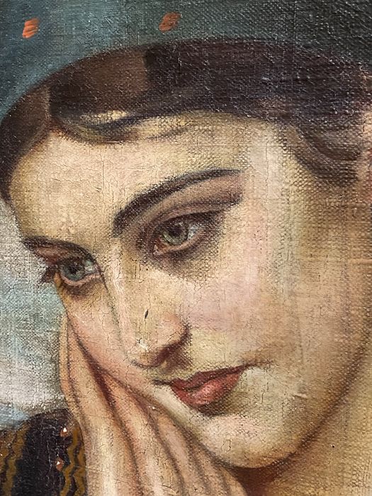 Obraz olejny portret krakowianka Kamila Bukowska