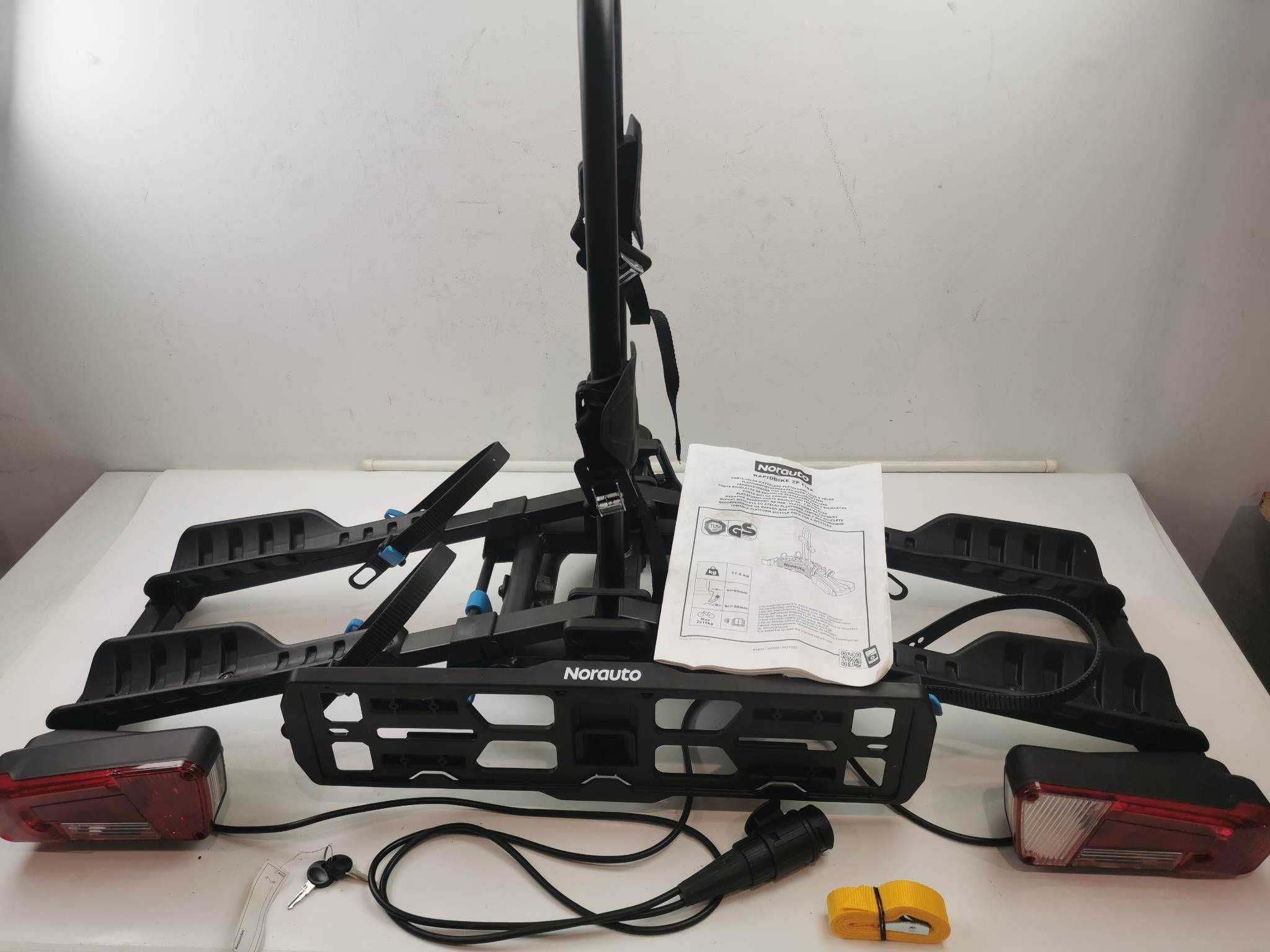 Tylny baga nik rowerowy Norauto Rapidbike 2P Flex 2 rowery