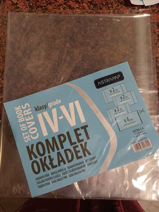 Okładki na książki samoprzylepne 4 szt. S4