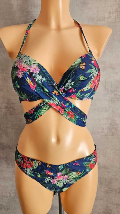Strój CALZEDONIA 75B 70C  M + gratis narzutka tunika plażowa