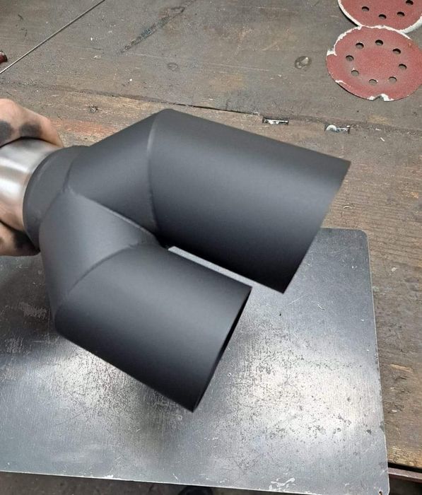 Końcówka wydechu Y stal nierdzewna 60,63.5,70,76mm