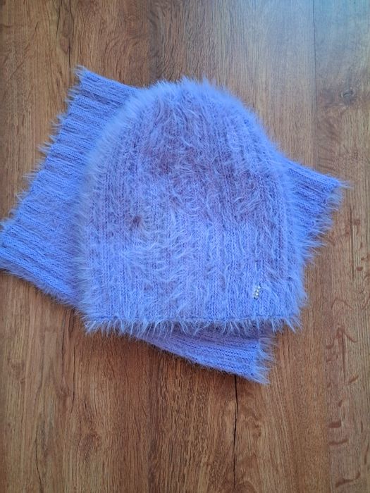 Тепла зимова жіноча шапка+хомут