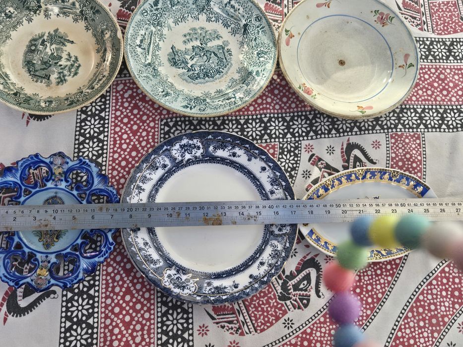 Conjunto pratos vintage