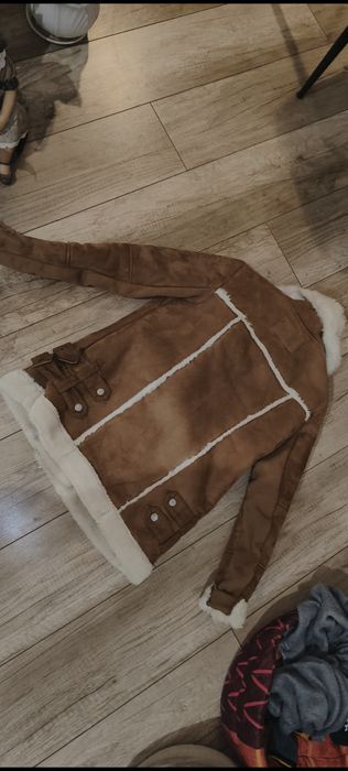 Kurtka Pilotka z Kożuszkiem River Island | Rozmiar S (36 / UK 8) | Stan Idealny!
