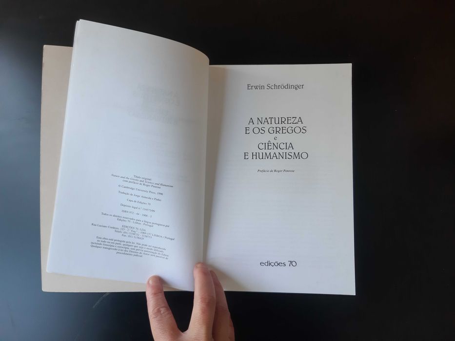 A Natureza e os Gregos e Ciência e Humanismo - Erwin Schrodinger