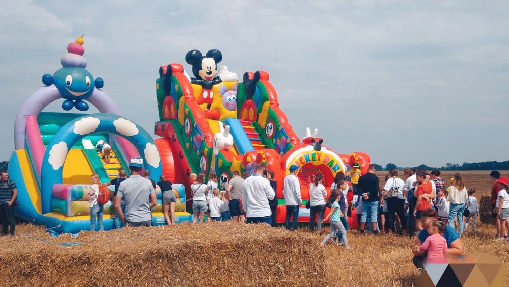 Надувна гірка горка батут прокат атракціонів на свято тир аренда: 500 ...