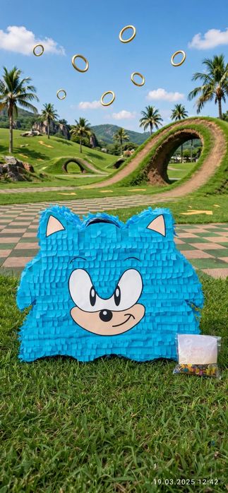 Piniata SONIC na urodziny dla dzieci!!!