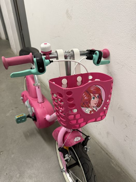 Bicicleta BTwin, roda 14, cor rosa — excelente estado