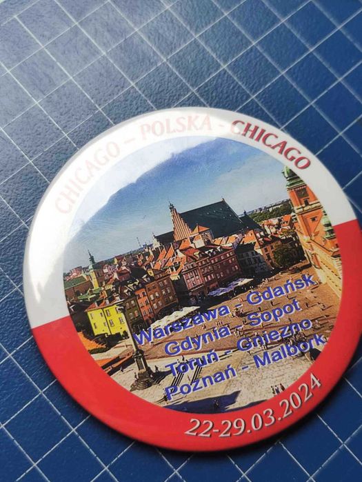 Przypinki z personalizowaną grafiką  / zdjęciem 75 mm - z agrafką
