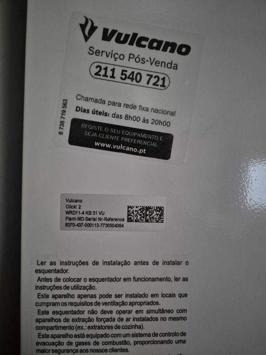 Esquentador Vulcano Click 2