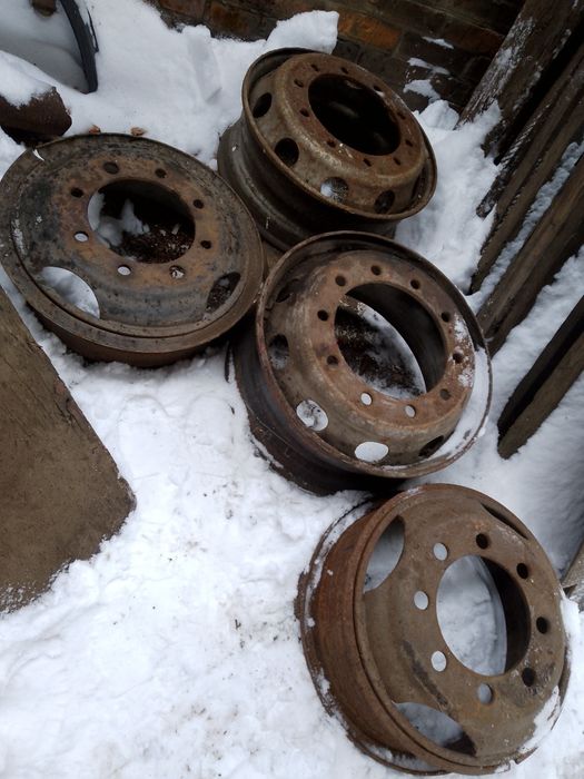 Диски R20, R22.5 коліс газ 53 Паз, Зил