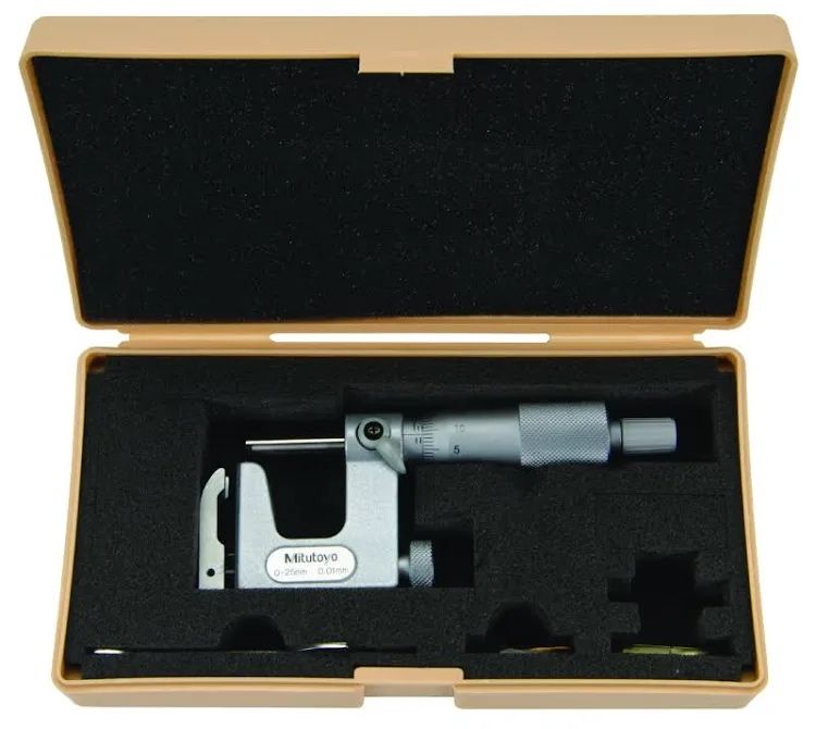 Mikrometr o wymiennym kowadełku 0-25mm 117-101 MITUTOYO