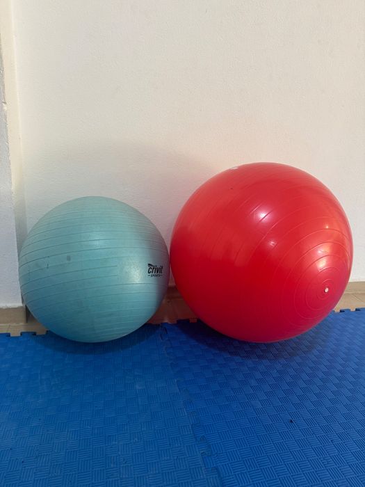 Conjunto 2 Bolas de Pilates / Fitball / Suíça (Fila e Crivit)
