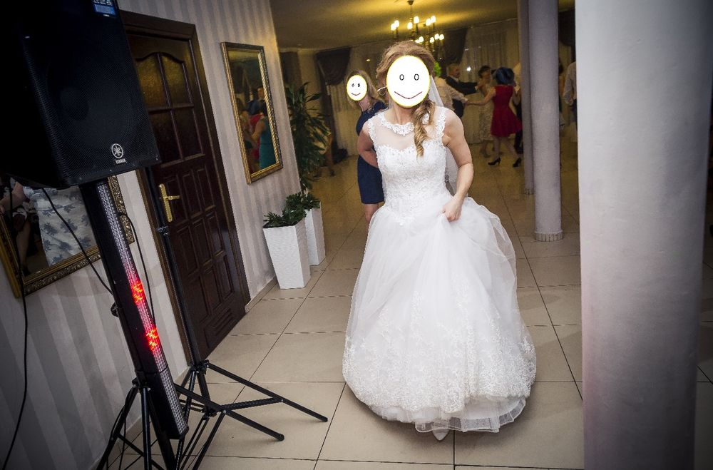 Suknia ślubna princessa rozm 36 biała