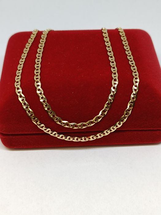 Złoty łańcuszek splot Gucci dł.45cm, złoto próby 585