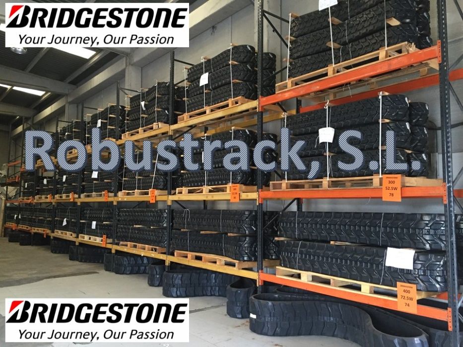 Correntes Rastos Esteiras Lagartas Sapatas de borracha