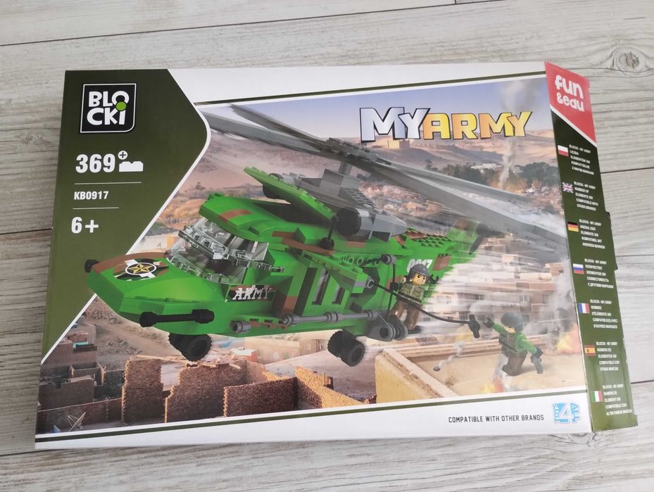Klocki Blocki MyArmy Helikopter Wojskowy