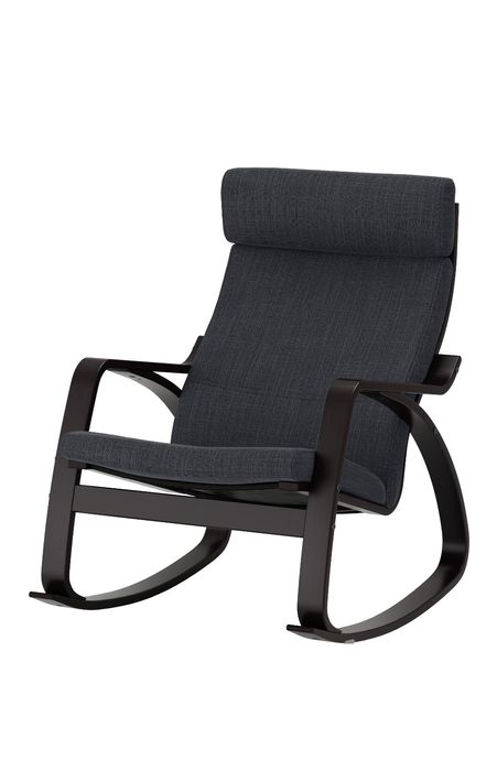 Cadeira baloiço cinza escuro