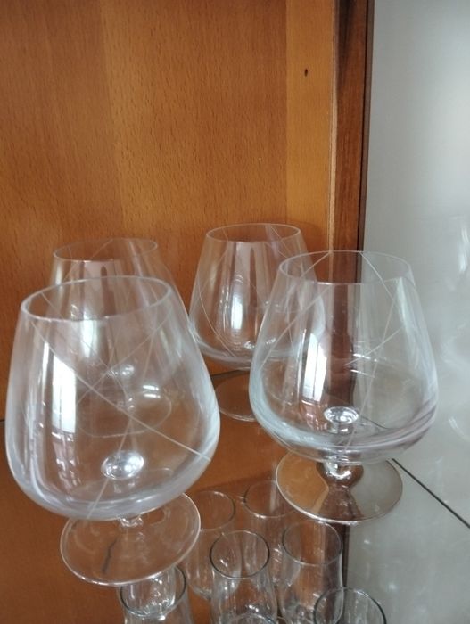 Vendo 4 Copos de Conhaque Puro Cristal