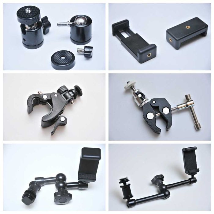 Насадка-держатель 360 градусов резьба 1/4"(черная