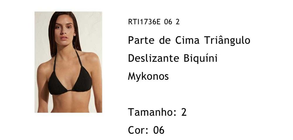Conjunto biquíni Calzedonia estilo Mykonos – NOVO