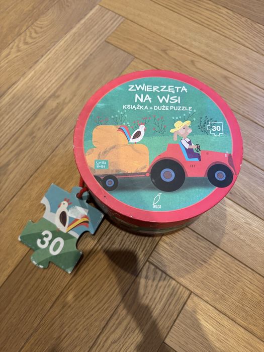 Puzzle Zwierzęta na Wsi + książeczka. Wilga