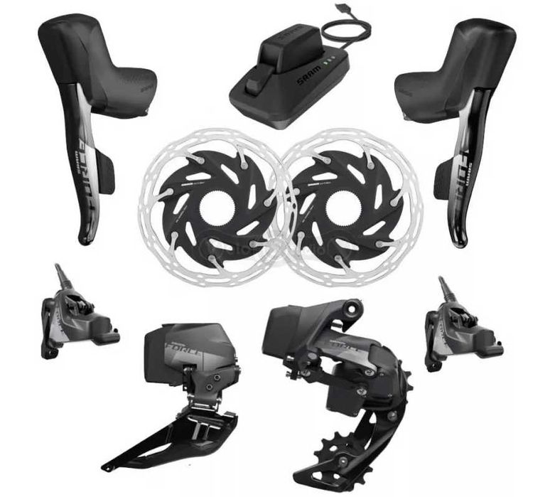 Групсет SRAM Force eTap AXS HRD Upgrade Set, 2×12sp, Flat Mount