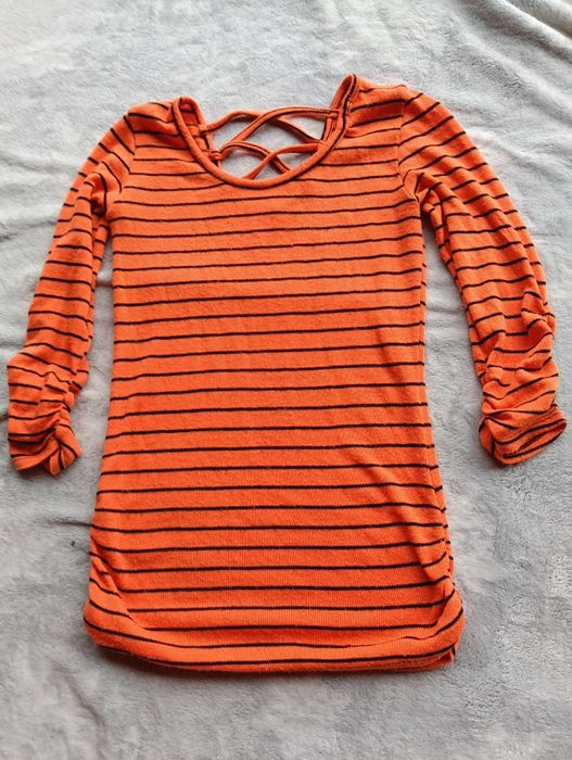 Bluzka z rękawem 3/4 w paski rozmiar 36 S