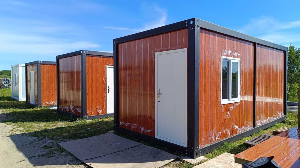 DUŻY! Kontener Biurowy 6x3m Socjalny Magazynowy Budowlany DO ZŁOŻENIA