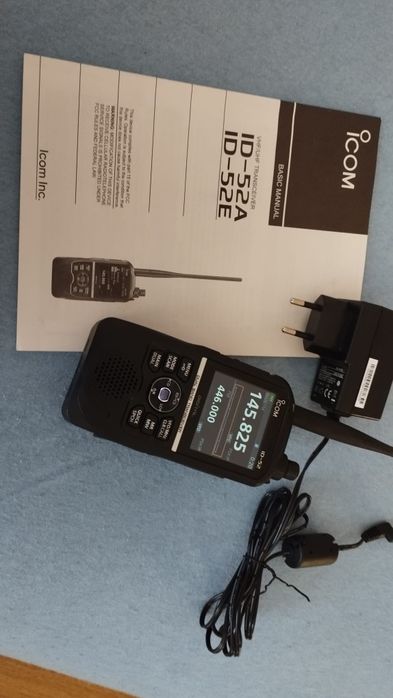 Icom id-52E d-star GPS Bluetooth radiotelefon amatorski z podwójnym vfo oraz air band