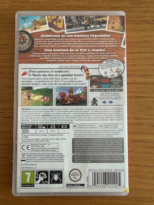 Mario Odyssey - Nintendo Switch