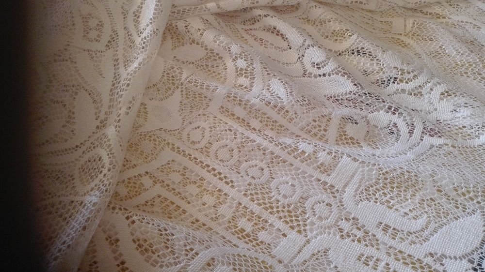 Sweter siateczka narzutka kremowy jasny różowy sweter damski 38 / 40