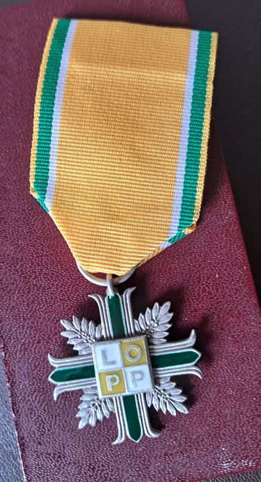 Medal za ZASŁUGI dla LOPP - stopień srebrny - II RP