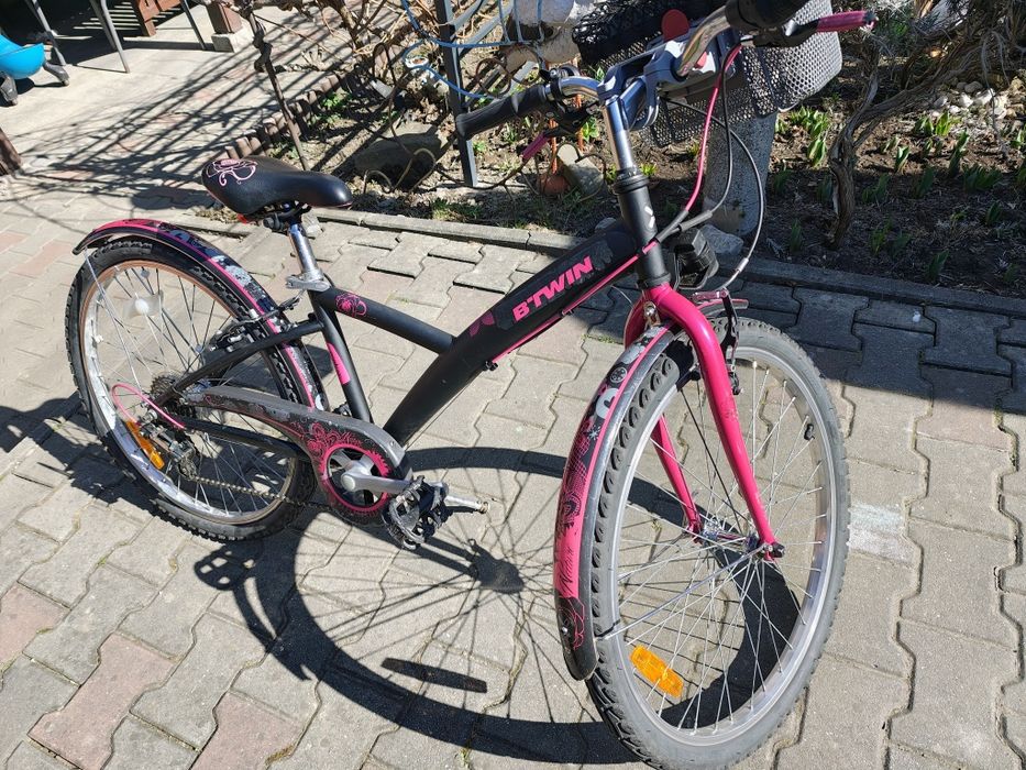 Rower Decathlon Btwin poply 500 dla dziecka  dziewczynki