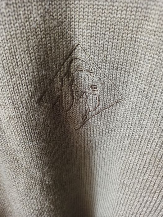 Camisola de malha verde azeitona