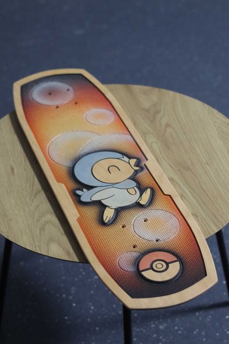 Колекційний скейтборд Pokémon Center Bear Walker: Piplup Повний набір