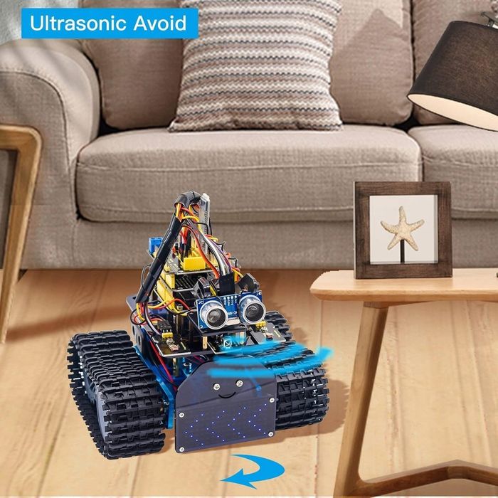 Robot do nauki zestaw 4WD IDE Tank edukacyjny robotyka mechatronika program