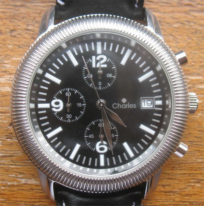 Relógio Estilo Vintage - Charles Chronógrafo (Máquina Seiko VD57B)