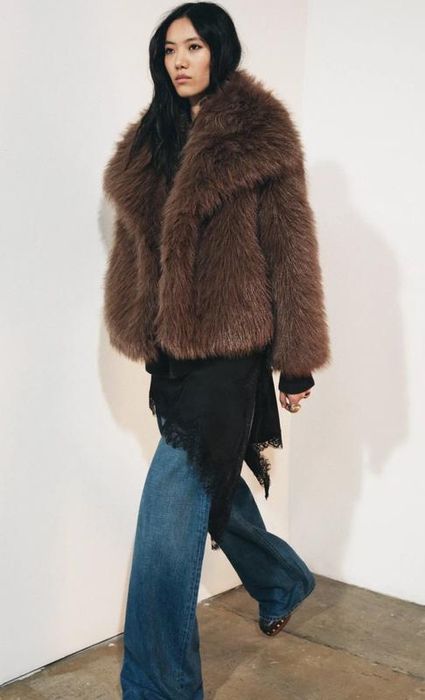 Трендова шубка по типу zara