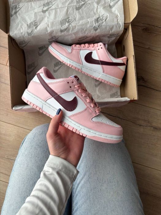 Nike Dunk Low Pink Foam Red White