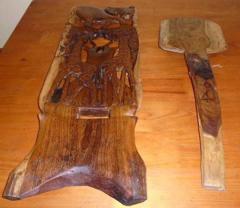 Cadeira artesanal africana (Malawi)