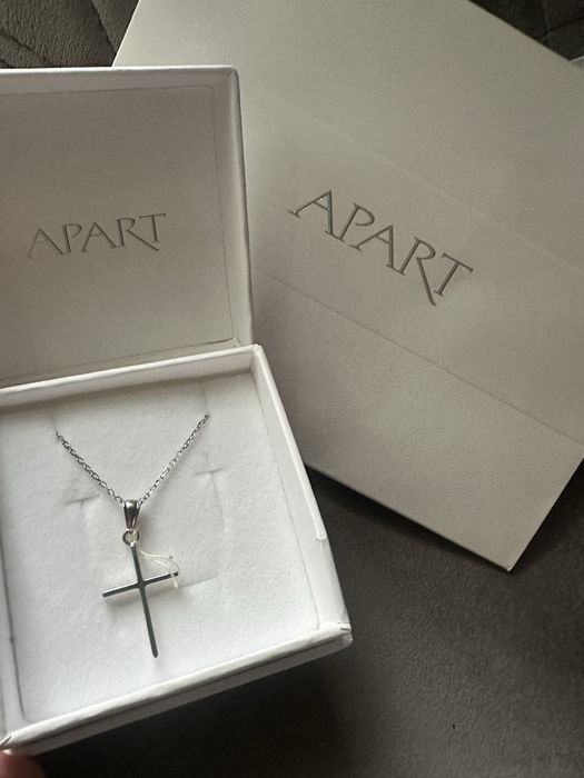 Komplet zestaw na Komunie Apart srebro 925