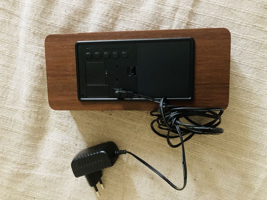 Relógio despertador Madeira